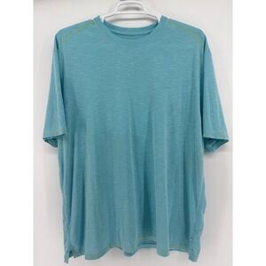 Tommy Bahama Aqua Blue Soft Touch Shortsleeve‎ Crew Neck TShirt 3XL Wicking
